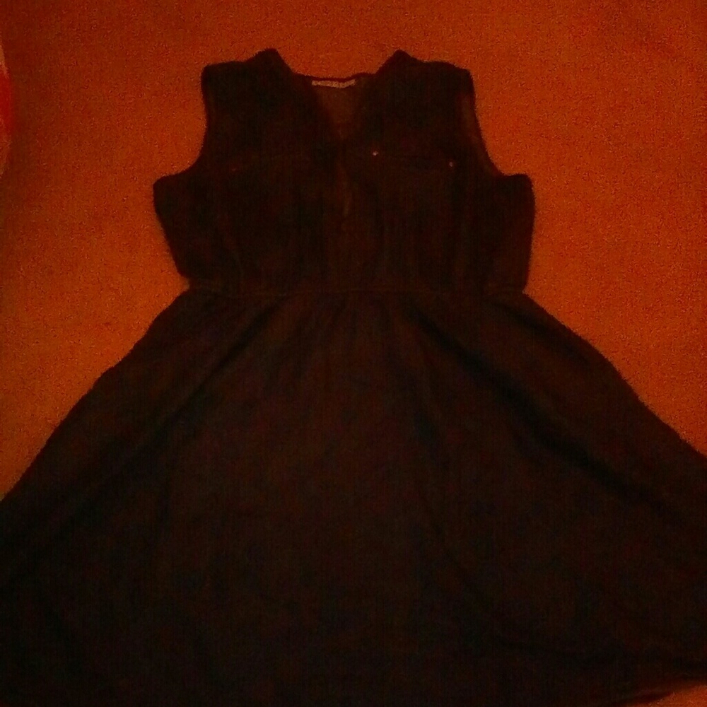 A nice blue zip up dress